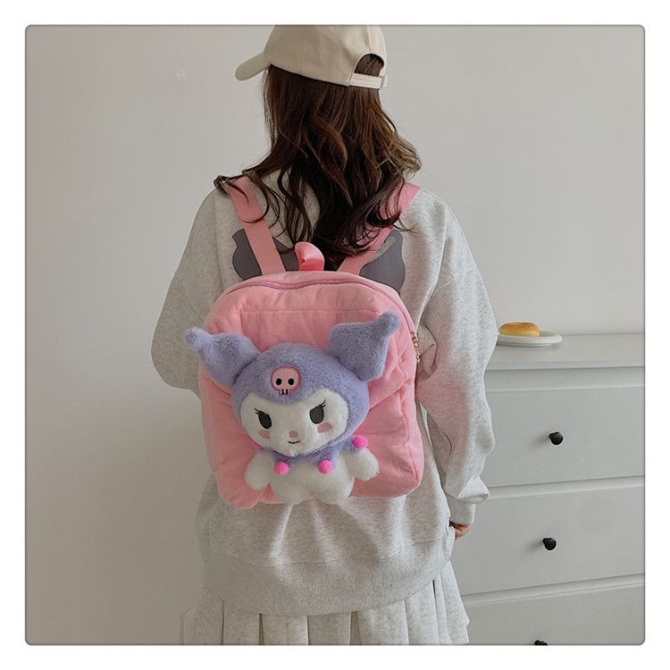 Bolsa de peluche femenina, linda, estilo Coolomi, bandolera, maquillaje, regalo de cumpleaños, al por mayor