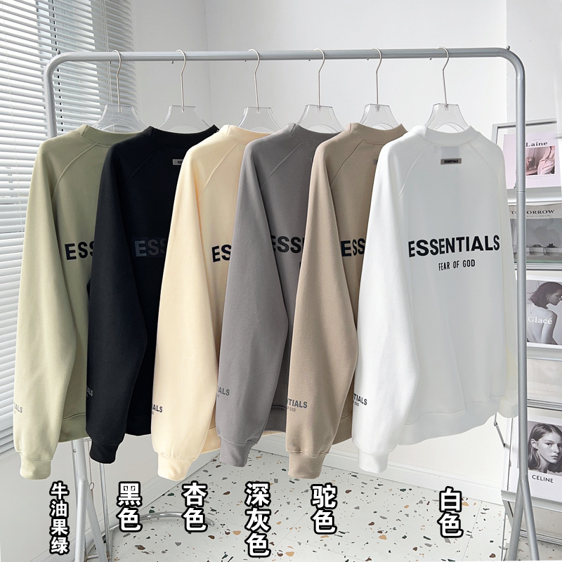 Sweater ESSENTIALS Autumn/Winter High Street Back Round Neck Couple Fashion Label