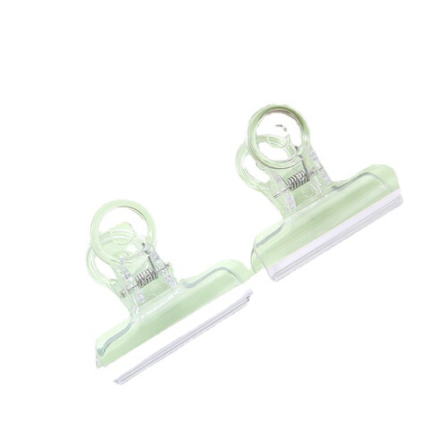 Multi-functional transparent long tail ticket holder folder student test paper holder household fixed organizing snack sealing clip