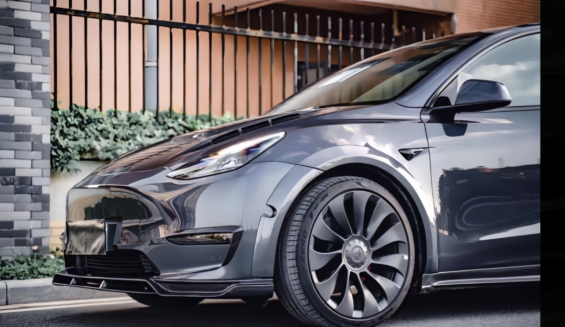 Y wheel eyebrow Fender car exterior decoration modification accessories put your version suitable for Tesla car modification accessories