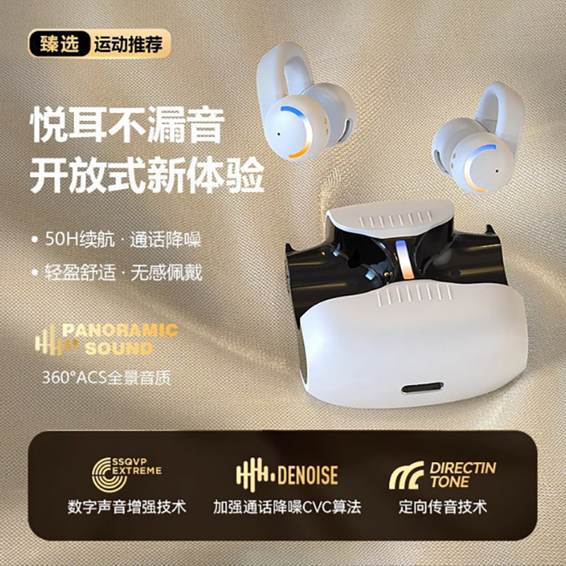 2025年クロスボーダーBluetoothヘッドセット、宇宙飛行士デザイン、ノイズキャンセリング、スポーツワイヤレスイヤークリップ、卸売ステレオ|undefined