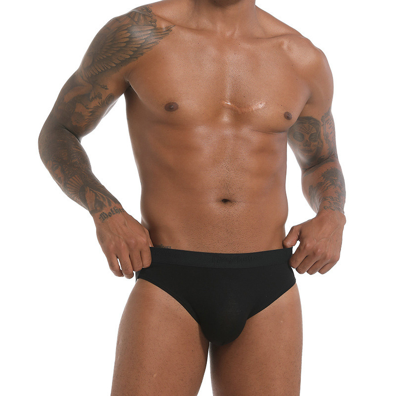 [2026 New Style] 5004 Men's Underwear Summer Thin Low-Waist Briefs High Elastic Breathable One-Piece Design