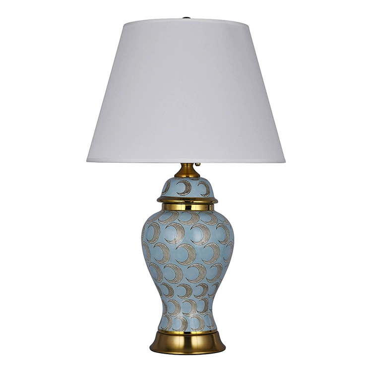 Modern and minimalistic table lamp, lantern for bed, LED villa