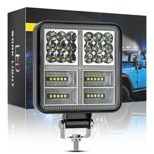 Cross-border hot sale car LED work light 4 inch 59LED off-road vehicle light angel eye DRL driving auxiliary lighting