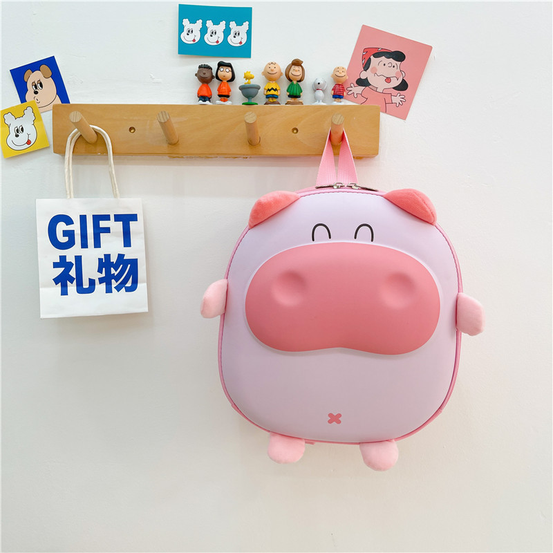 Lindo ternero bolso de cáscara de huevo para niños mochila escolar de jardín de infantes mochila para bebés para hombres y mujeres mochila para niños lindo de dibujos animados