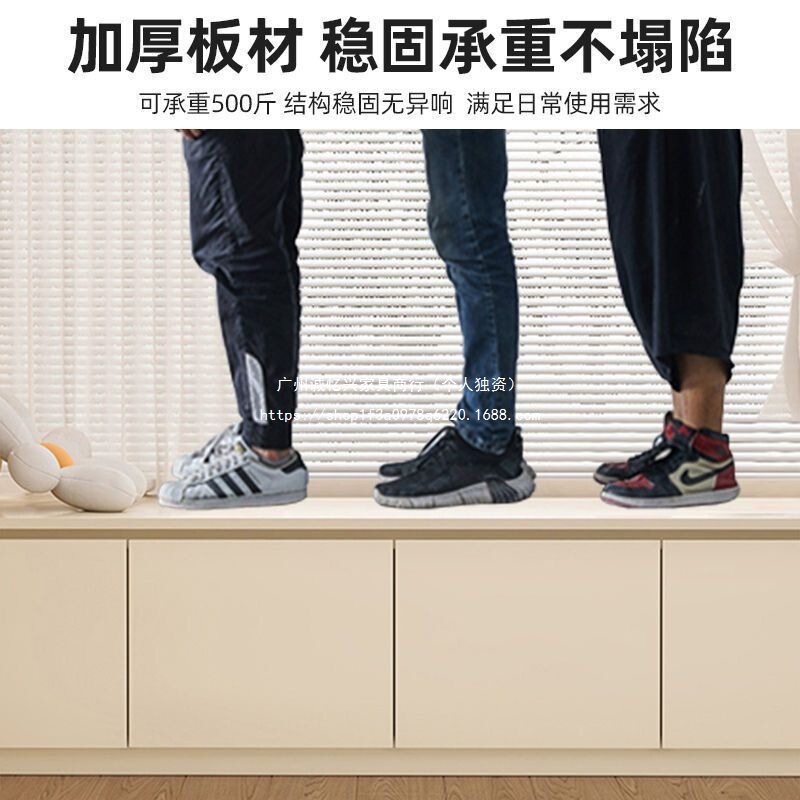 实木生态板飘窗柜厨房储物柜可坐阳台置物矮柜家用客厅窗台收纳柜|undefined
