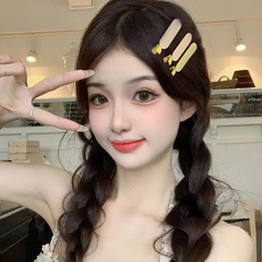彩虹感无痕刘海碎发夹侧边一字发卡后脑勺发饰女多巴胺彩色发夹