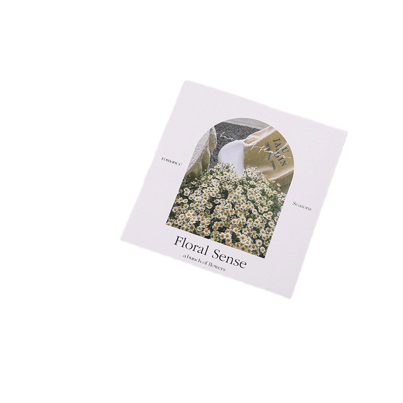 Embalaje de ramo, bendiciones, tarjetas de felicitación, floristería, arte floral, materiales de flores, suministros, confesiones, impresión de cuatro estaciones, tarjetas de regalo al por mayor