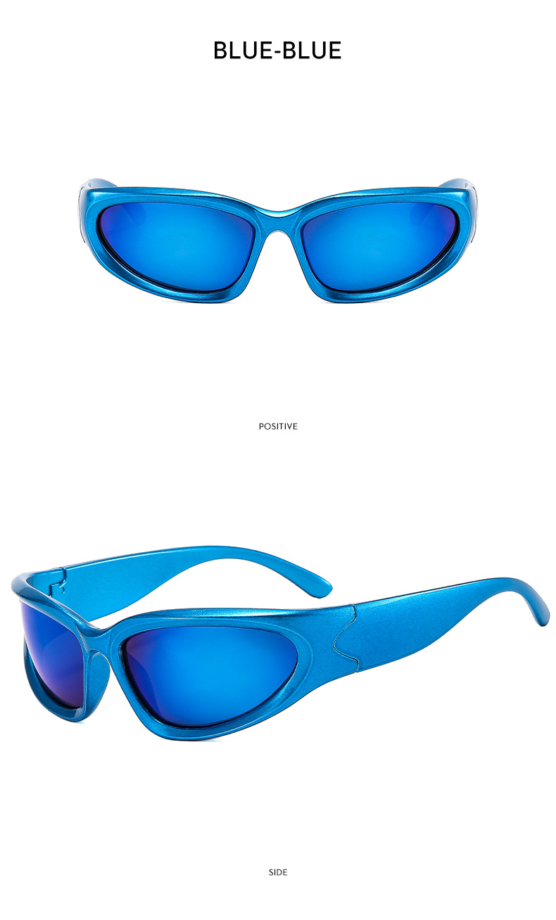 Millennium Future New Y2K Spicy Girl Cycling Punk Sports Network Occhiali da sole rossi Occhiali alla moda da donna_voghion.com