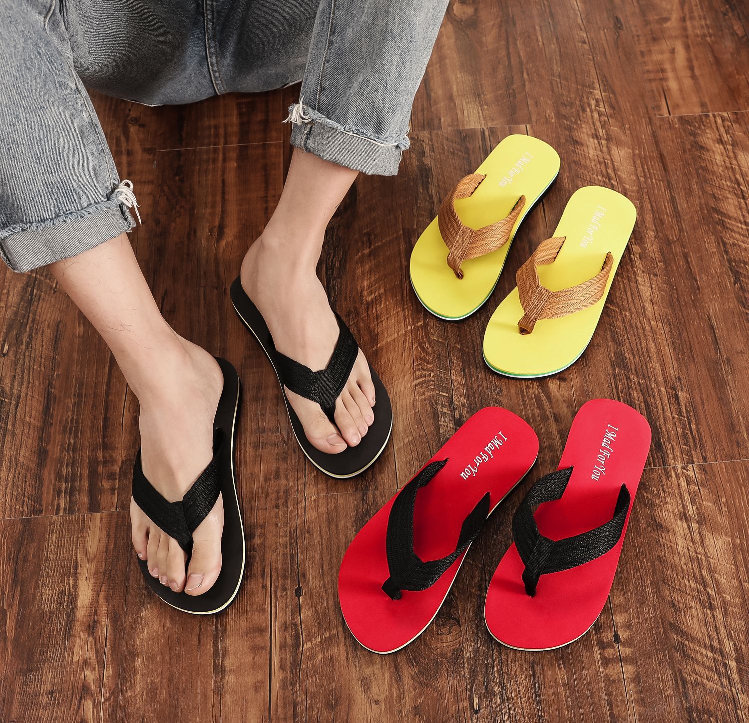 Summer flip flops