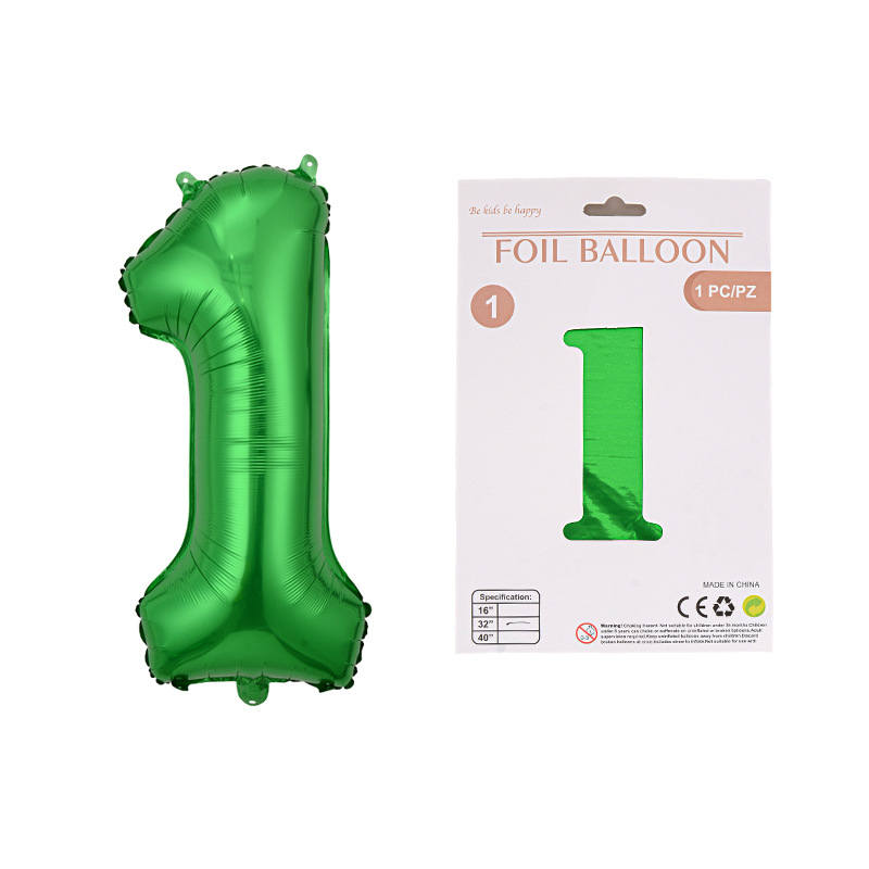 Globo de película de aluminio digital de 32 pulgadas, tarjeta de papel, tapa dura, paquete individual, cuerpo delgado, fiesta digital, globo decorativo flotante