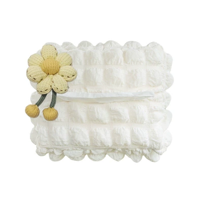 Car tissue box/set car armrest box, sun - turmeric-flower-puff-tissue-box