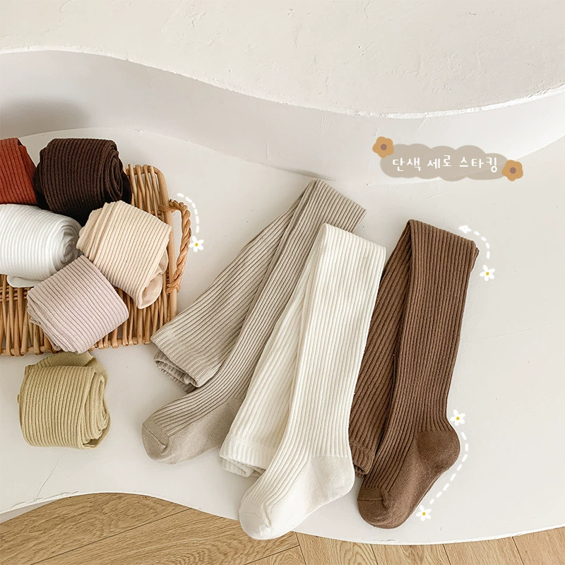Осенние колготки, детские носки, леггинсы, пряжка хлопок combed cotton