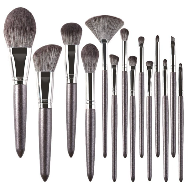 Silver set of 14 brushes + OPP packaging