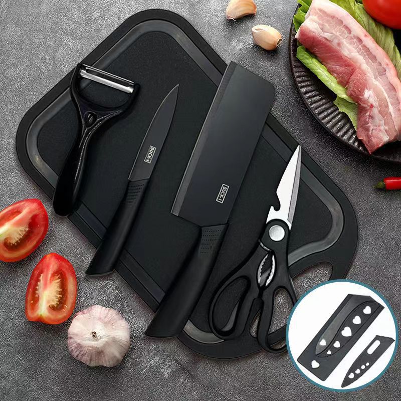 Cuchillo de cocina de acero inoxidable para cortar carne, cortar verduras, cortar frutas, conjunto completo de cuchillos de regalo en línea al por mayor un producto