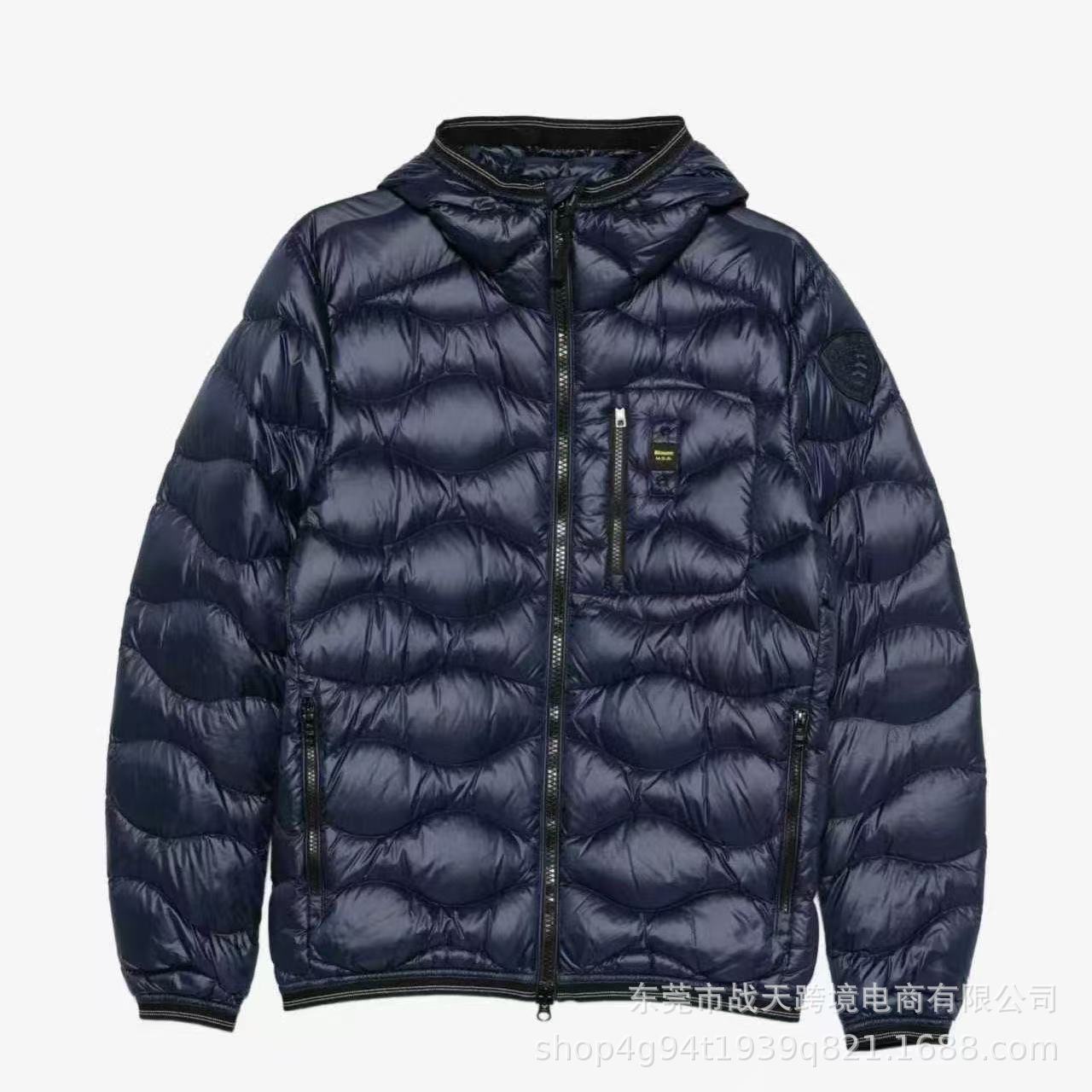 Parajumpers Down Jacket Quilted Hooded Navy
