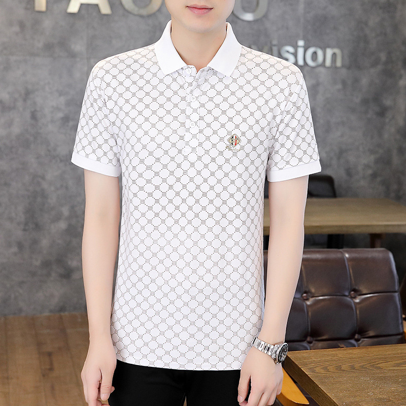 Ángulo 818-verano nuevo estilo casual camisa polo de manga corta moda para hombres camiseta de manga corta para hombres