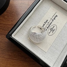 容雅女生爆款韩版小众设计感圆珠戒指韩式时髦ins风质感指环礼物