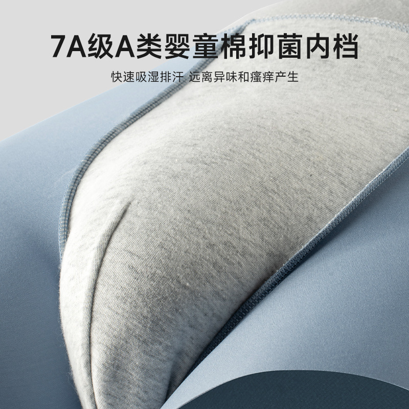 [Personalizada] calzoncillos de hombre de seda de hielo 10A grado A algodón bacteriostático entrepierna cómoda y transpirable nuevo tipo de pantalones de calzoncillos