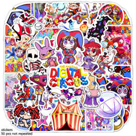 爆款60张神奇数字马戏团 the amazing digital circus卡通贴纸
