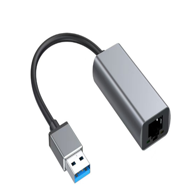 B25 Aluminum Alloy Yaxin Ax88179 USB 3.0 to Rj45 Gigabit Network Card Supports Switch Without Driver