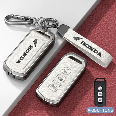 Suitable for Xin Da Zhou Ben Tian Motorcycle Sensor Key Cover Ns125La Foshan 350 Liexing 125 Protective Shell (Car key bag) - standard-type-a-white-zinc-alloy-shell-hardware-bracelet