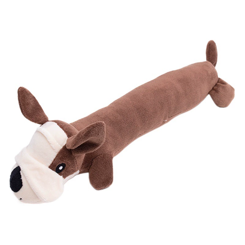 Трансграничная плюшевая игрушка Amazon Pet, моделирующая укус собаки, Интерактивная снимающая скучная длинная полоса, вокальная игрушка для собак