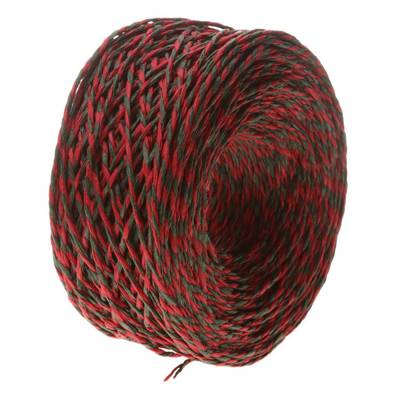 Nuevos productos transfronterizos de cuerda de papel de Navidad correa DIY material de decoración cuerda de embalaje de regalos cuerda de color rojo verde 100 metros