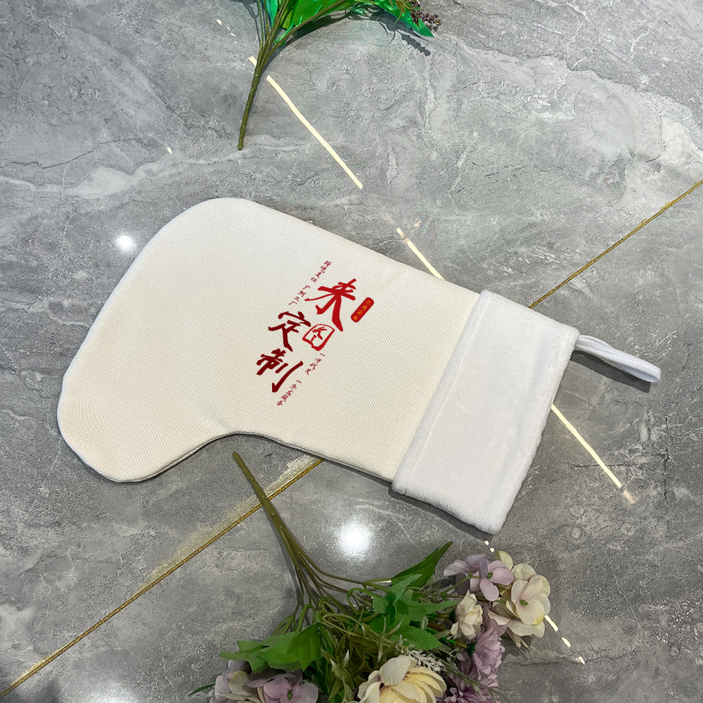 xqds0423a puede fijar calcetines de Navidad 300 gramos de algodón calcetines de Navidad bolsa de regalo para niños suministro transfronterizo