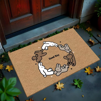 Avtomobil döşəmə paspasları — Amazon's Best-Selling Imitation Coconut Fiber Floor - zx-cartoon-style-c-03-4060silk-circle