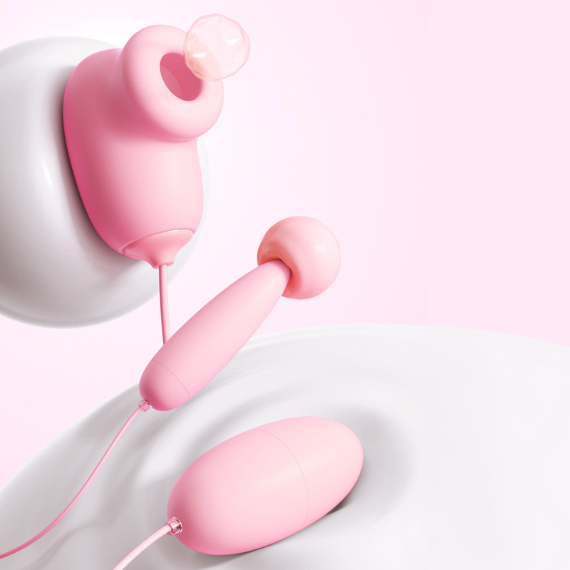 Huevos divertidos para mujeres masturbadores chupar vibración salto de huevos masaje carga multi-frecuencia USB adulto salto de huevos