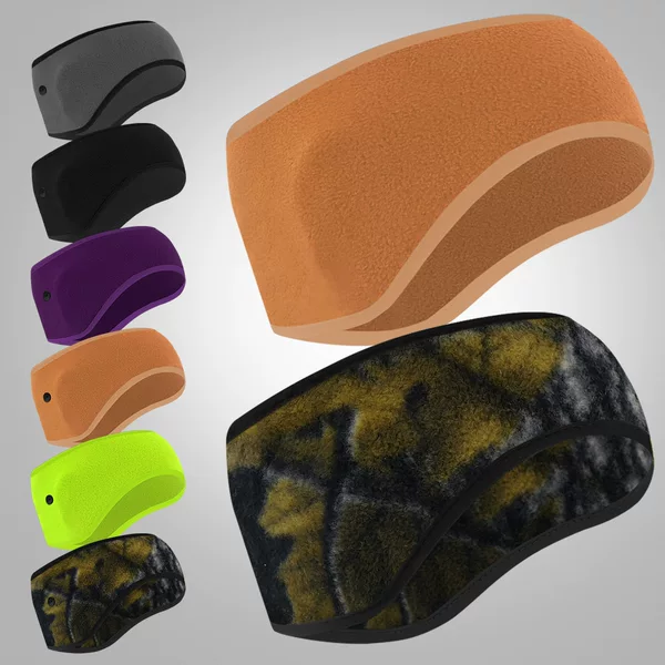 MAKINO FOX warm headband, designed for outdoor cycling, windproof, with ear covers, double-sided fleece lining, and suitable for winter sports to protect against the cold
