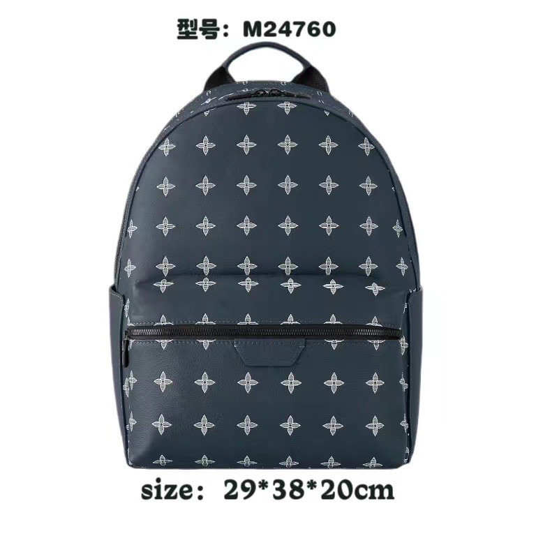Louis Vuitton Discovery Backpack PM Monogram Shadow Ink Blue White
