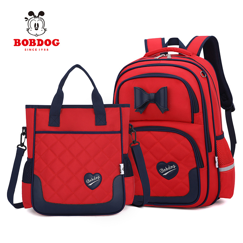 Babdou DE LOS NIÑOS mochila de Grado uno a grado tres y seis niñas de la escuela primaria femenina ultra-ligero protección de la columna vertebral reducción de carga mochila chica