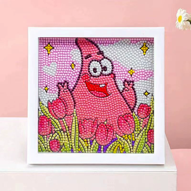 DIY-набор для алмазной мозаики 17×17 см, пластиковая рама, дизайн щенок, полный набор инструментов для кладки