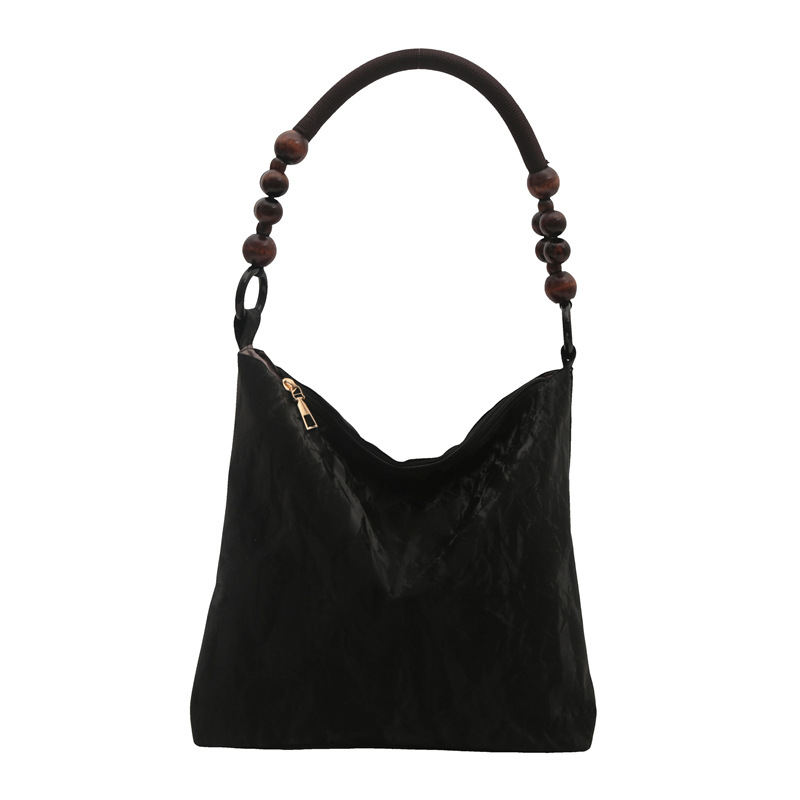 Nueva bolsa de estilo chino para mujeres 2024 verano nuevo estilo simple de moda seda bolso inferior nicho universal bolso de hombro casual