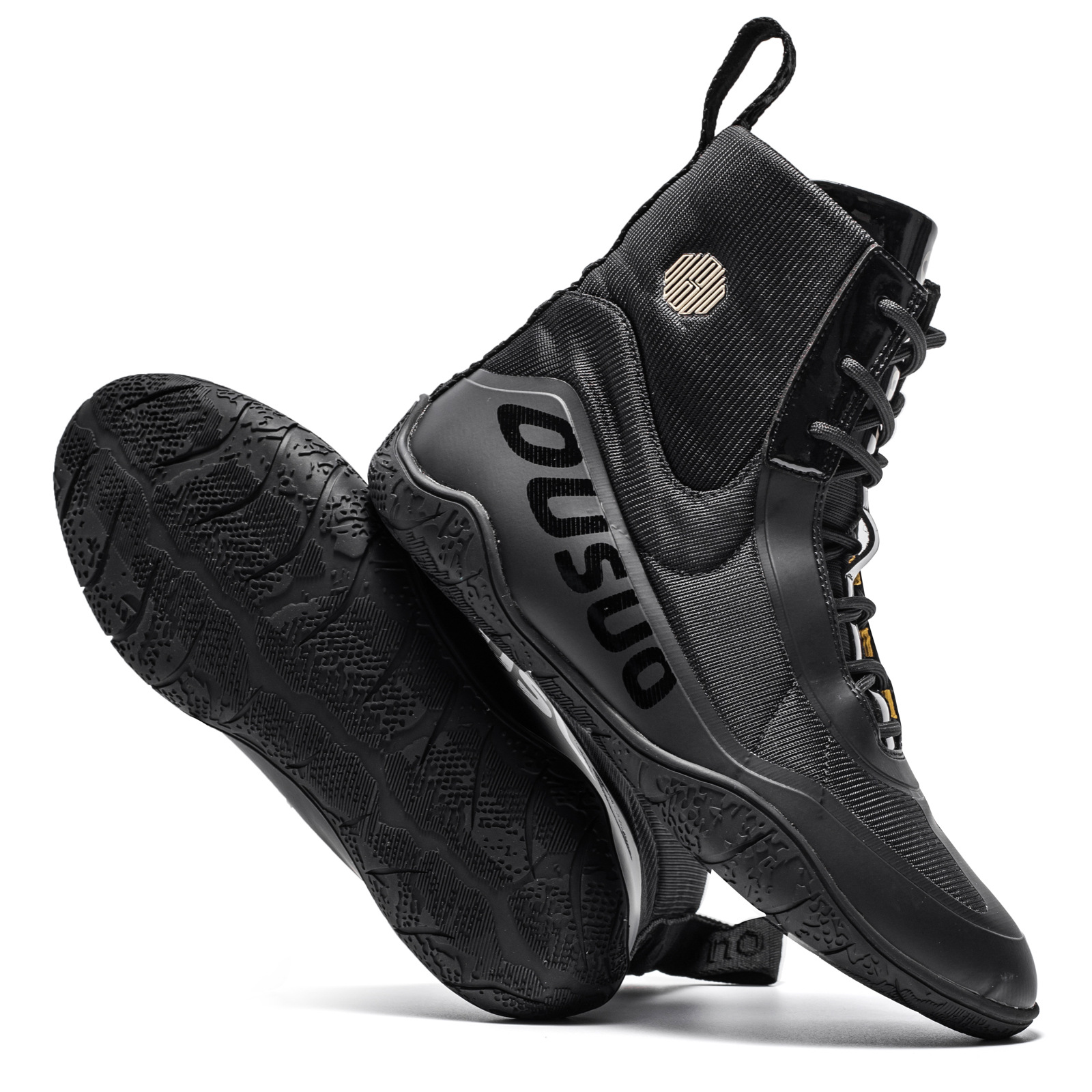 Factory Direct Sales Cross-Border 2026 New Men's Soft and Comfortable Non-Slip Boxing Shoes Training Wear-Resistant Indoor Fighting Shoes