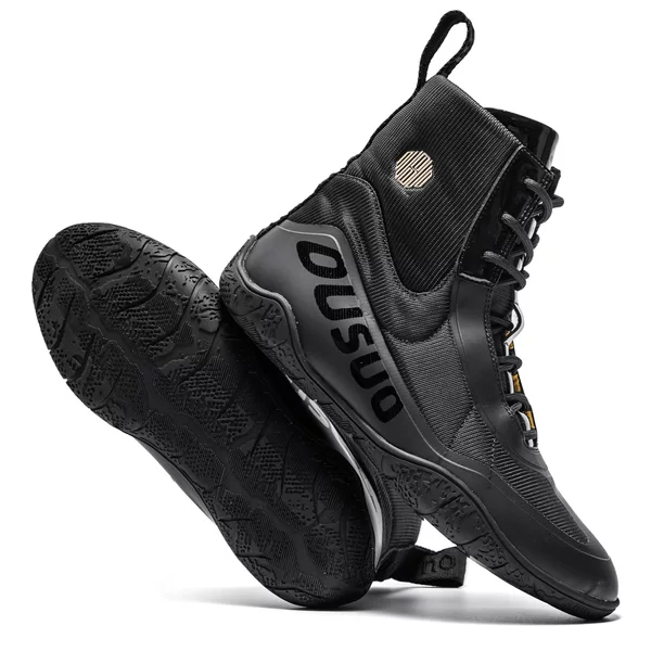 Factory Direct Sales Cross-Border 2026 New Men's Soft and Comfortable Non-Slip Boxing Shoes Training Wear-Resistant Indoor Fighting Shoes