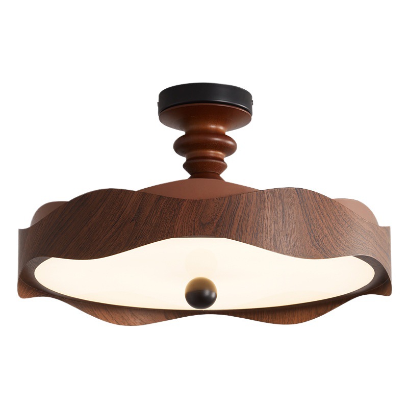 Lámpara de techo de dormitorio de alta gama de espectro completo, lámpara de habitación de dormitorio principal de estilo antiguo francés, lámpara de protección ocular de restaurante minimalista moderna