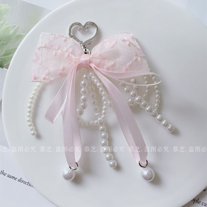 Brand fashionable mobile phone with bow pearl