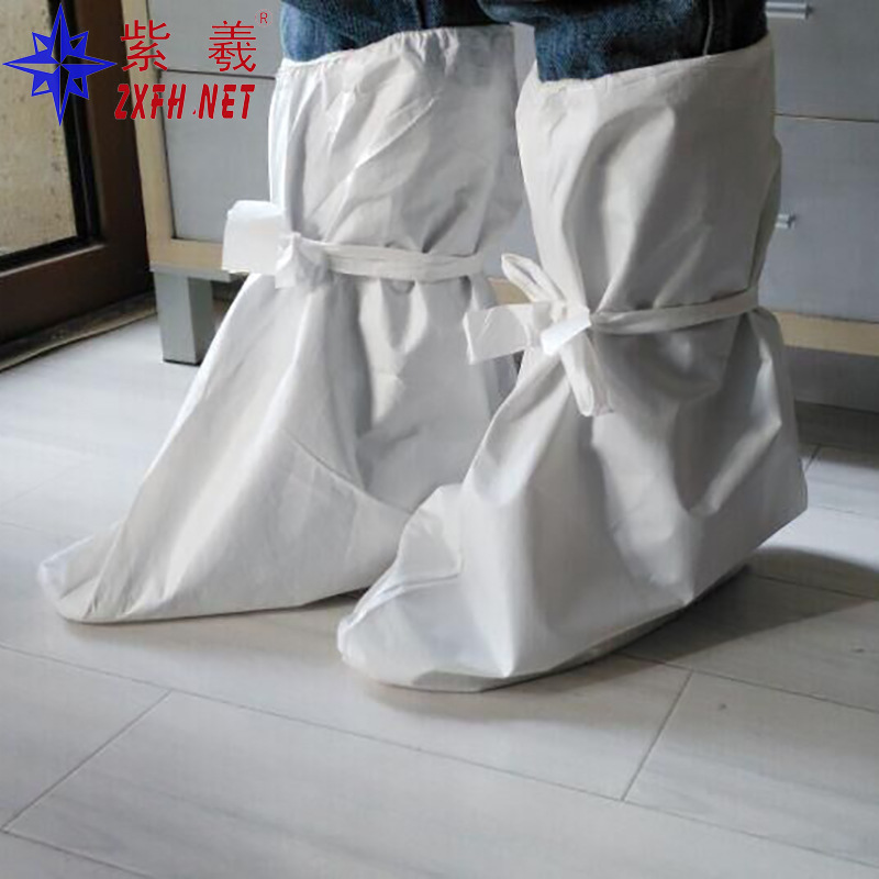 一次性鞋套高筒长筒靴套无纺布靴套防尘脚套 一次性 无纺布鞋套