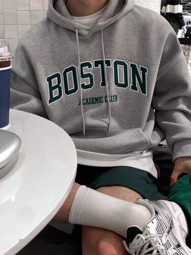 American fashion brand hooded hooded hoodie for men and women spring and autumn Harajuku simple temperament loose top casual all-match couples 'wear