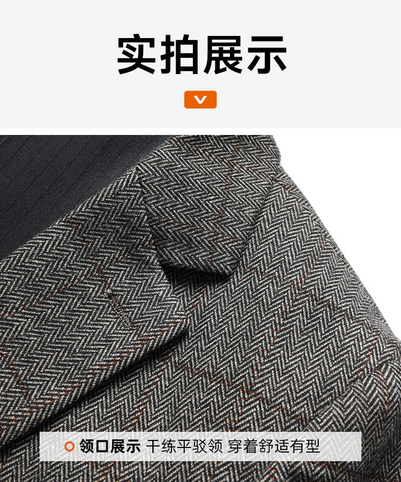Áo vest nam dáng ôm phong cách Hàn Quốc, chất liệu dày dặn co giãn không cần ủi, họa tiết kẻ sọc — lưới cà phê chi tiết 17