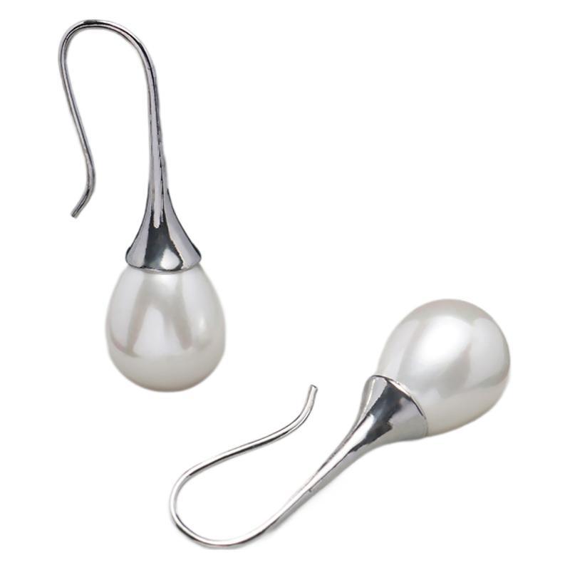 Orecchini pendenti con perle stile francese placcati in oro_voghion.com