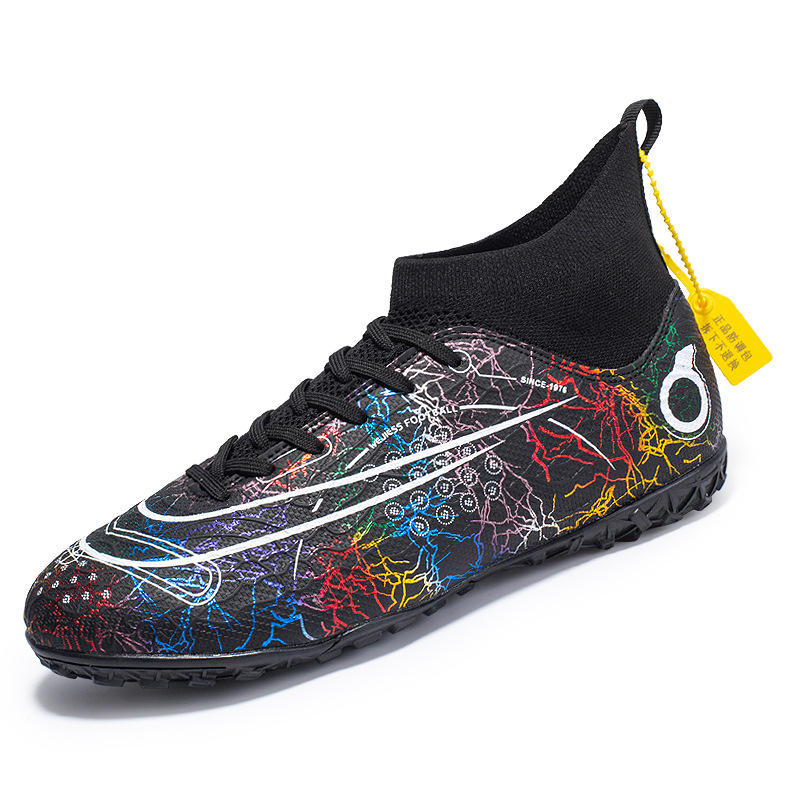 2022 transfronterizo más el tamaño Nuevo FGTF transpirable de los hombres de alta superior de uñas largas y cortas zapatos de fútbol zapatos de entrenamiento de hierba zapatos de fútbol