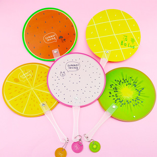 Modern Simple Summer Fruit Fan Children's Day Gift Cartoon Fan Cool Watermelon Plastic Fan Daily Supplies