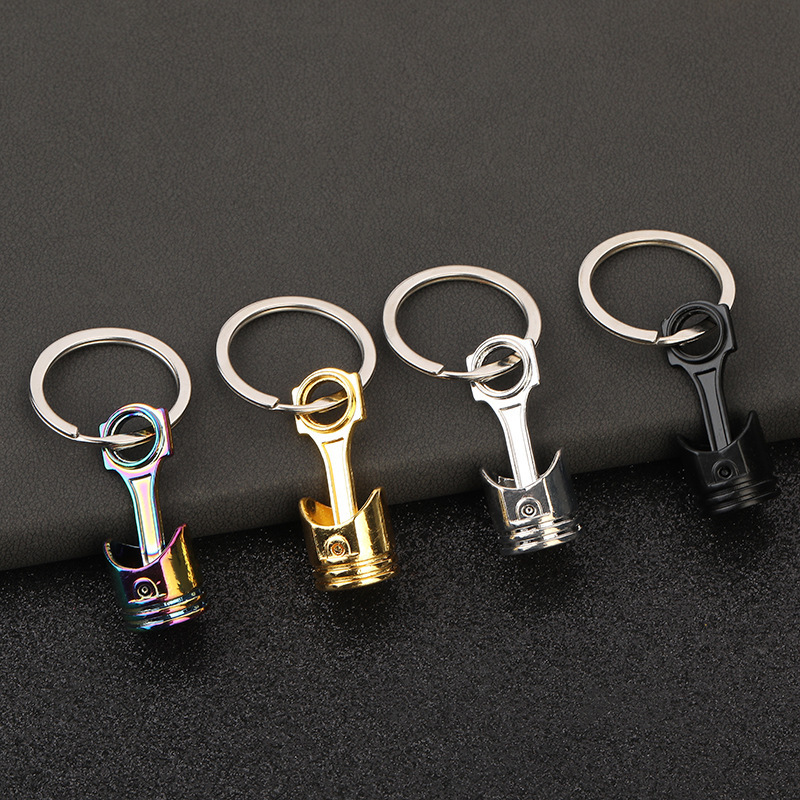 Special Offer, Non-Refundable, Creative Gift, Three-Dimensional Car Modification Accessory, Piston Metal Car Keychain Pendant, Amazon
