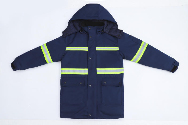 Sanidad ambiental tira reflectante invierno ropa de algodón limpiador chaqueta de algodón de limpieza ropa de algodón de protección laboral chaqueta de trabajo mantenimiento de carretera