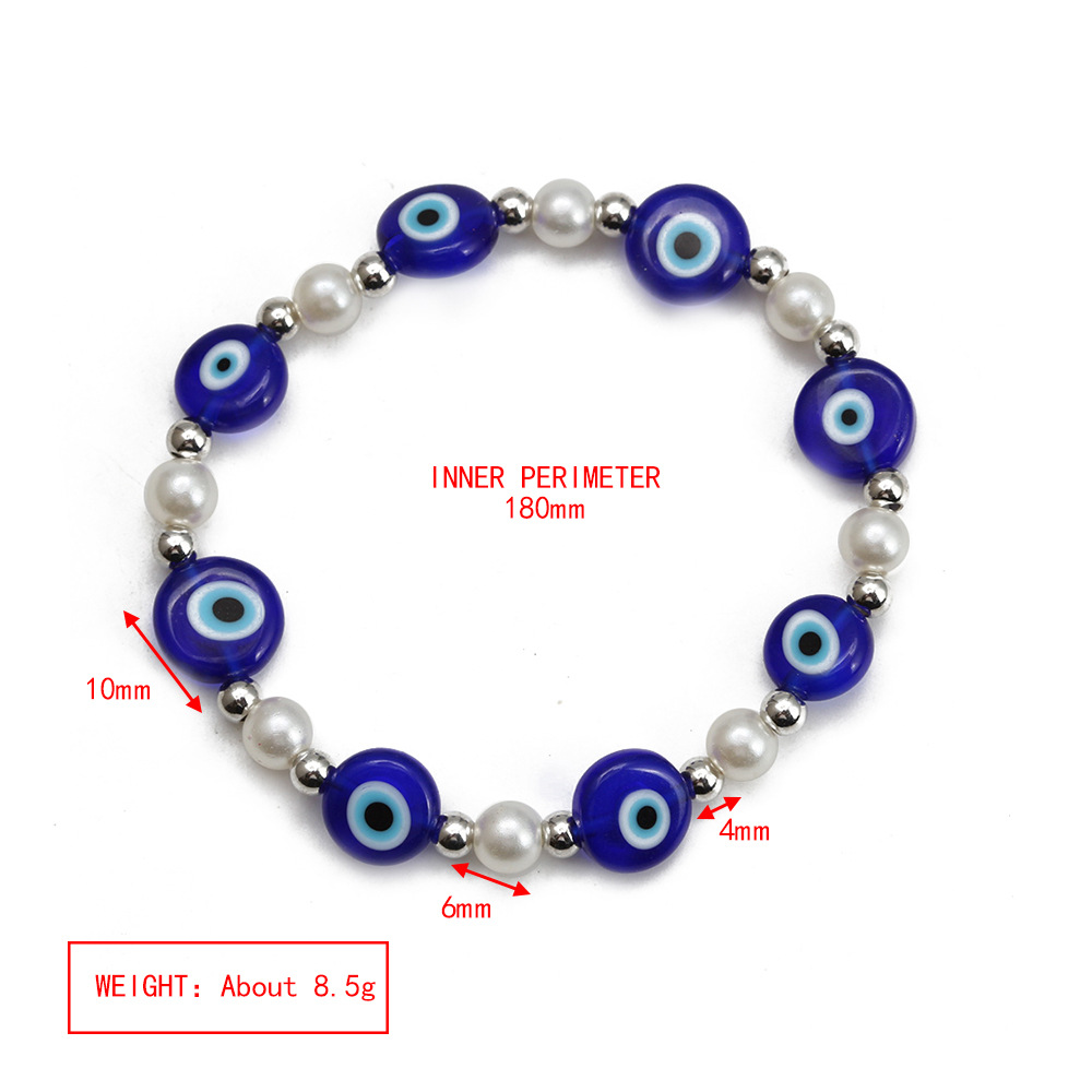 Simple Style Eye Copper Beaded Bracelets 1 Piece