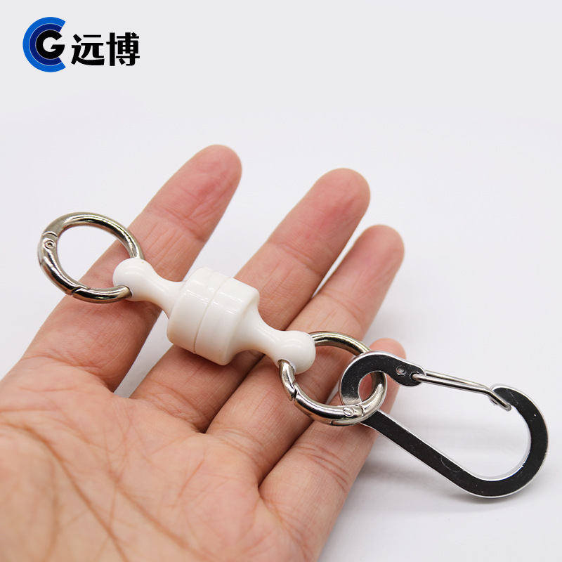 Camping pesca alpinismo imán primavera hebilla magnética hebilla al aire libre de alta calidad fuerte mosquetón magnético fuerte hebilla colgante rápida